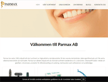 Tablet Screenshot of parmax.se